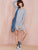 Grey Long Sleeve Casual Dress
