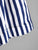 Striped Self Tie Waist Shorts