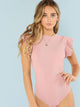 Layered Ruffle Detail Textured Bodysuit