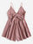 Contrast Lace Knot Back Cami Playsuit
