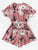 Floral Print Wrap Romper