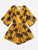 Cut Out Back Floral Print Romper
