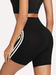 Contrast Striped Side Cycling Shorts
