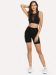 Contrast Striped Side Cycling Shorts