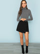 High Neck Heather Knit Bodysuit