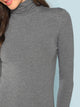 High Neck Heather Knit Bodysuit