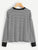 Heart Embroidery Striped Tee