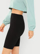 Rib Knit Skinny Cycling Shorts