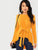 Self Belted Asymmetrical Hem Top