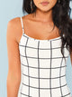Plaid Cami Skinny Bodysuit