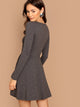 Heathered Skater Dress