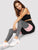Wide Waistband Marled Knit Colorblock Leggings