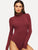 High Neck Heather Knit Bodysuit