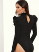 Frill Detail Slim Fitted Bodysuit