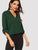 Solid Tab Sleeve V Neck Top