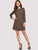 Crew Neck Casual Sweater Dress