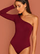 One Shoulder Slim Fitted Bodysuit