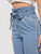 Paperbag Waist Slant Pocket Self Belted Jeans