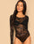 Geo Mesh Form Fitted Bodysuit Without Bra