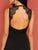 Lace Insert Open Back Skater Dress
