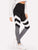 Color-block Marled Knit Leggings