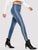 Contrast Tape Side Bleach Wash Skinny Jeans