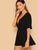 Deep V Neck Flutter Sleeve Belted Romper