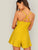 Crisscross Back Button Front Cami Romper