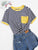 Pocket Patched Striped Ringer Tee