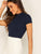 Mock Neck Rib Knit Top