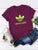 Letter And Cartoon Print Tee