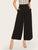 Zip Side Slant Pocket Wide Leg Pants