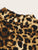 Mock-neck Form Fitted Leopard Bodysuit
