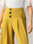Zip Back Buttoned Front Pleated Wide Leg Pants