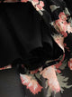 Self Tie Floral Print Tulip Hem Chiffon Dress