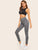 Wide Waistband Marled Knit Leggings