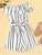 Striped Ruffle Hem Knot Romper