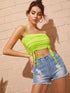 Drawstring Cami Crop Top