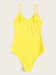 Neon Yellow Solid Cami Bodysuit