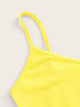 Neon Yellow Solid Cami Bodysuit