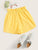 Frilled Elastic Waist Paperbag Shorts