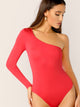 One Shoulder Slim Fitted Bodysuit