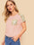 Contrast Sequins Pocket Tee