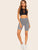 Wide Waist Checked Cycling Shorts