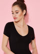 Short Sleeve V Neck Bodysuit