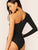 One Shoulder Slim Fitted Bodysuit