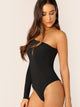 One Shoulder Slim Fitted Bodysuit