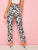 Leopard Tie Front Pants
