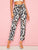 Leopard Tie Front Pants