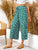 Ditsy Floral Knot Front Overlap Culotte Pants